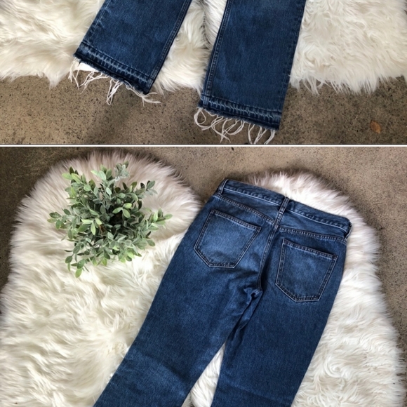 Free People Raw Hem Distressed Skinny Jeans - Picture 2 of 3